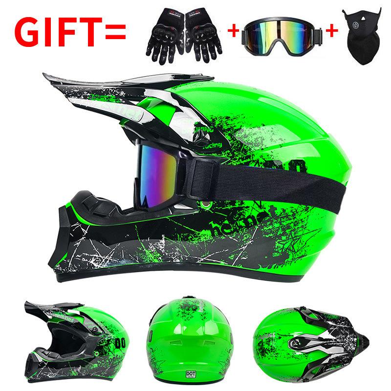 DOT Certified Full Face Off-road Motorcycle and Mountain Bike Helmet
