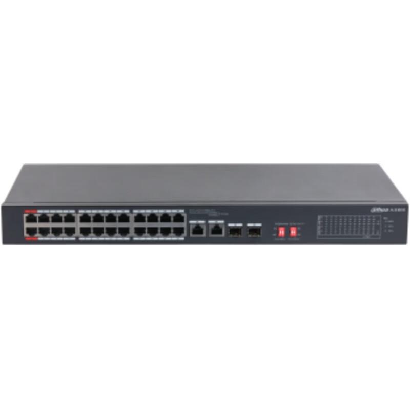 

Dahua 24-Port 100M PoE Switch with 2 Gigabit Uplink CN plug (adapter included)