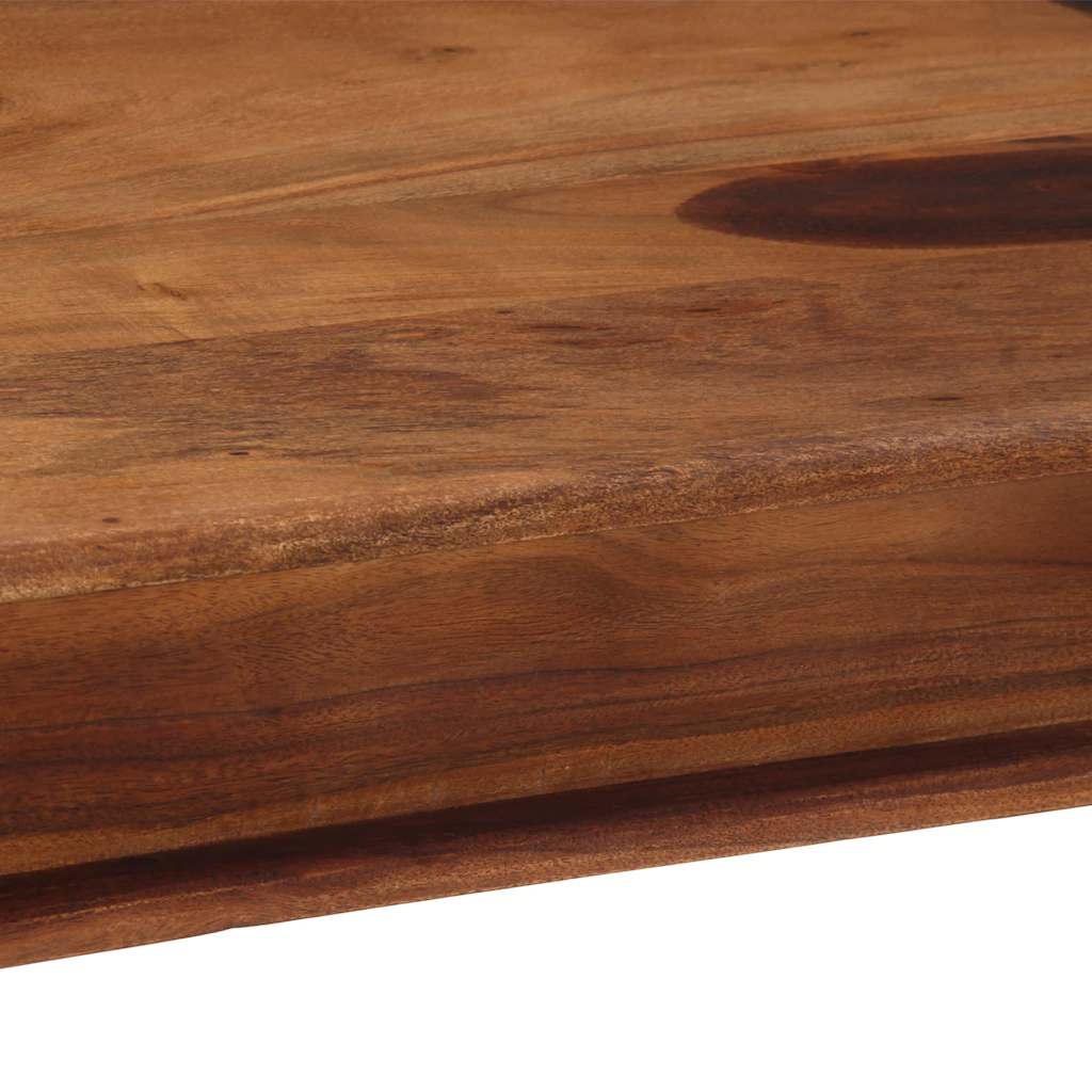 Vidaxl Dining Table, 120X60X77 Cm, Solid Acacia Wood