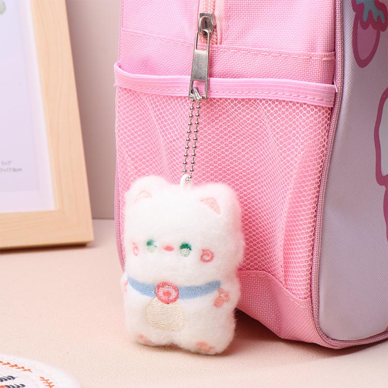 

Мультяшная плюшевая кошка кукла пищащая игрушка мягкая игрушка кукла брелок милая сумка кулон рюкзак подвески держатель для ключей пара подарков