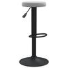Vidaxl Bar Stools, 2 Pcs, Light Gray, Upholstered In Velvet