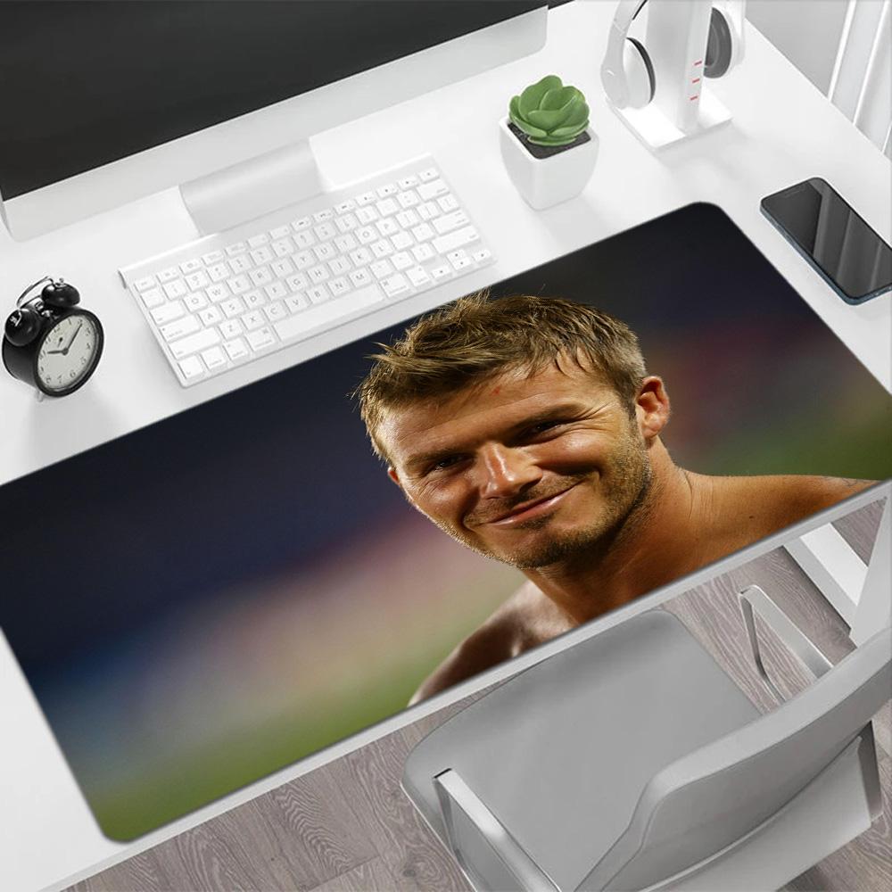 David Beckham Psg Player Large Mouse Pad Keyboard Mat HD Print Desk Pad Non-Slip Rubber Bottom Computer Decor Item Office Use
