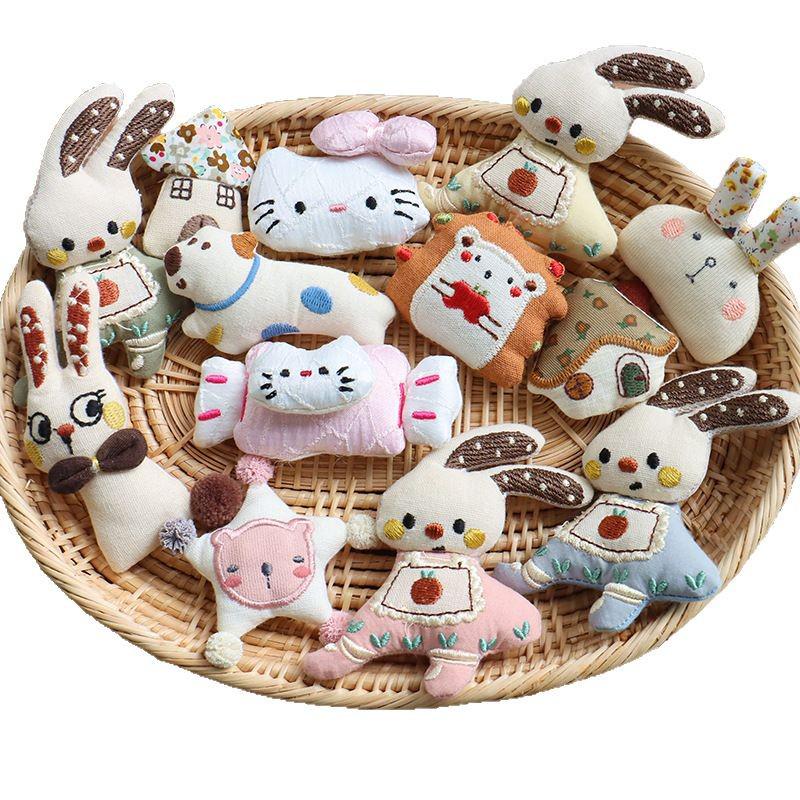 Korean Floral Rabbit & Cartoon Animal Hair Clip for Kids' Clothing Accessories