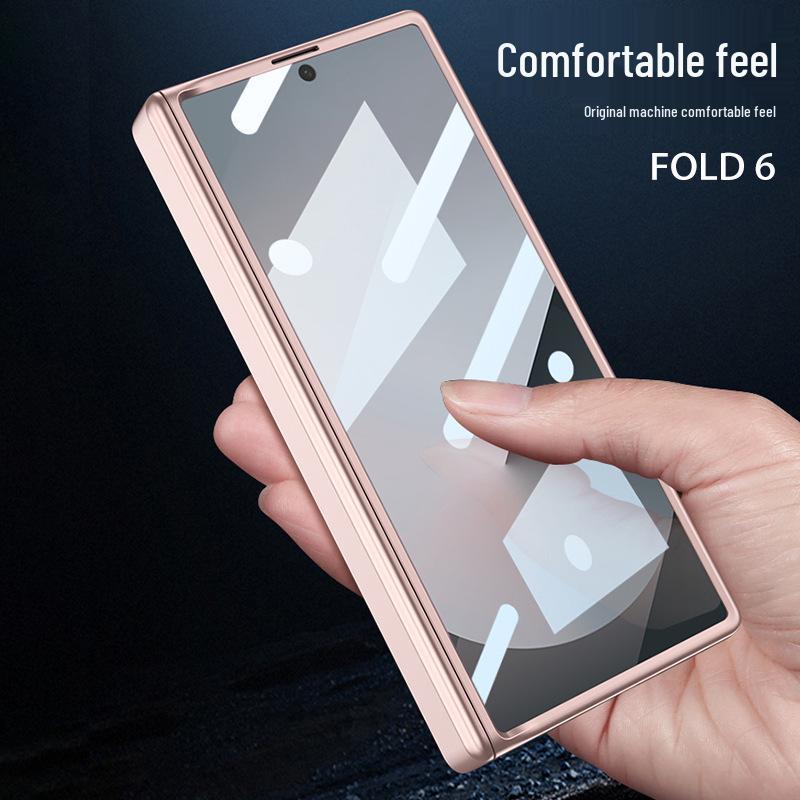 Samsung Z Fold6 Magnetic Foldable Phone Case with Gear Shifting Hinge and Integrated Pen Slot