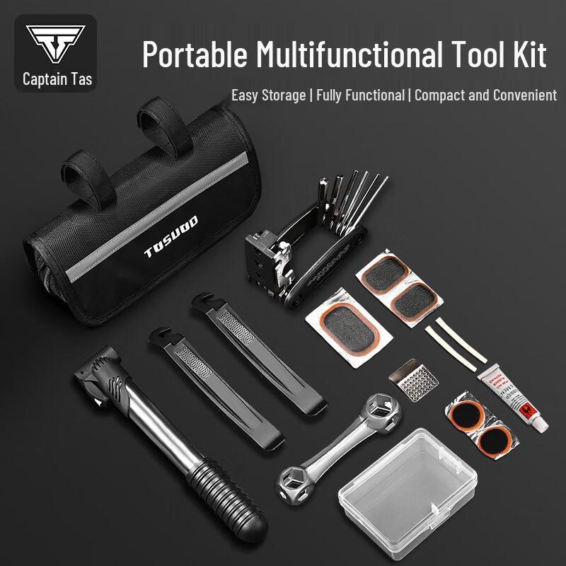 Captain Tas Portable Bicycle Repair Tool Kit