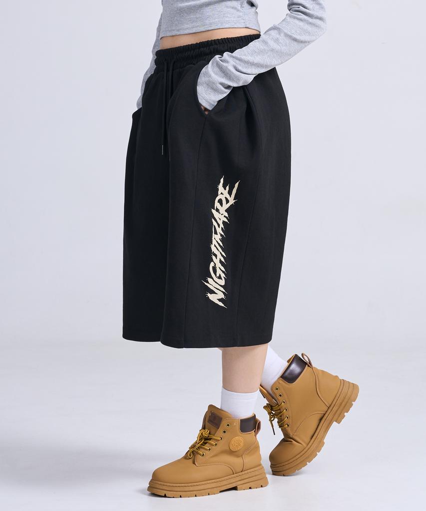 Osillos C89 Nightmare Double-Pleat Bermuda Shorts_Black