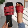 2025 New Women Slippers Flat Bottom Non-slip Outdoor Open Toe Beach Female Sandals Sexy Fashion Designer Shoes Slides Woman