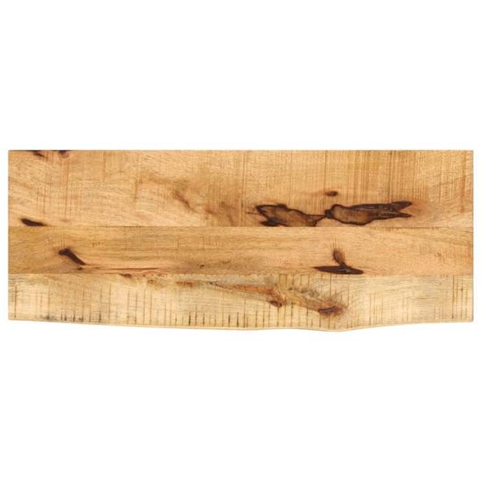 VidaXL Tabletop 80x30x2.5 Cm Live Edge Solid Mango Wood, Wood Tabletop, Side Table Top, 370334