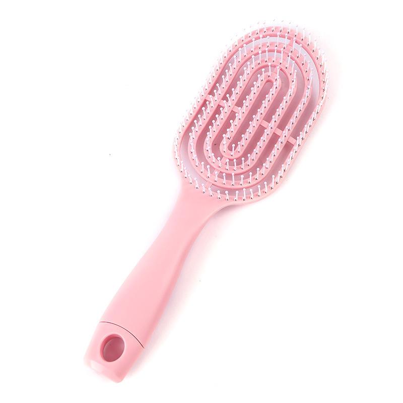 Elastic Ribbed Cute Girl Portable Hair and Massage Comb