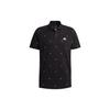 Fi Polo Aop Logo Printing Training Sports Short Sleeve Polo Shirt Black Men's GP0994