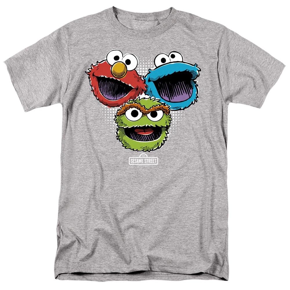 Sesame Street  Three Heads  T-Shirt - Regular or Tank - to 5X S