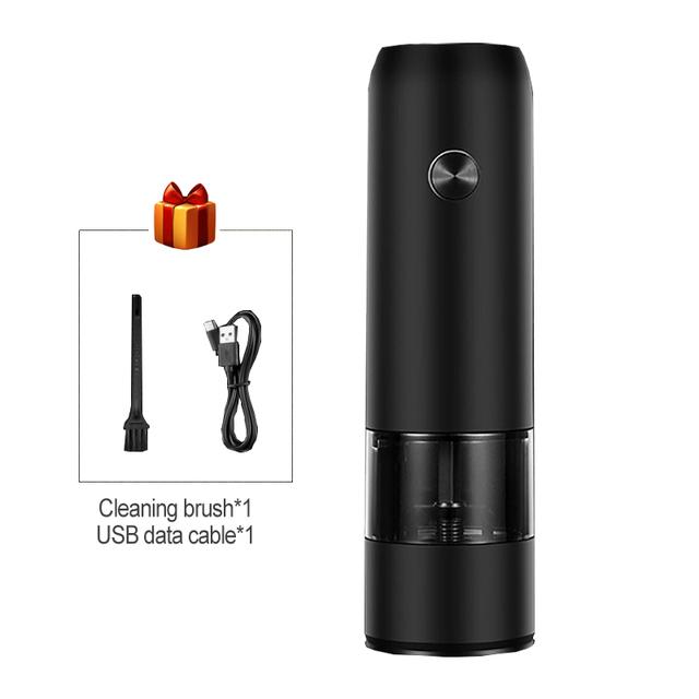 

Electric Automatic Salt and Pepper Grinder Set Rechargeable With USB Gravity Spice Mill Adjustable Spices Grinder Kitchen Tools