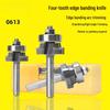 Jundinging Woodworking 4-Tooth Edge Trimming Router Bit