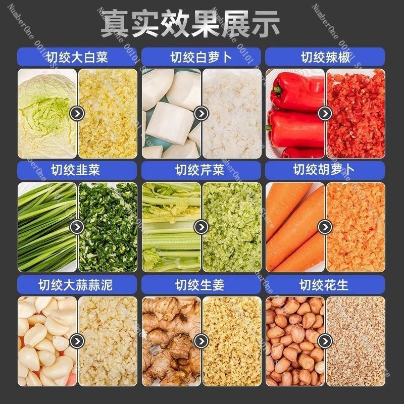 Commercial Electric Vegetable Cutter,Multi-Functional Food Grinder and Filling Machine for Home or Small Businesses