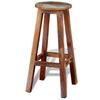 Vidaxl Bar Stool, Solid Reclaimed Wood