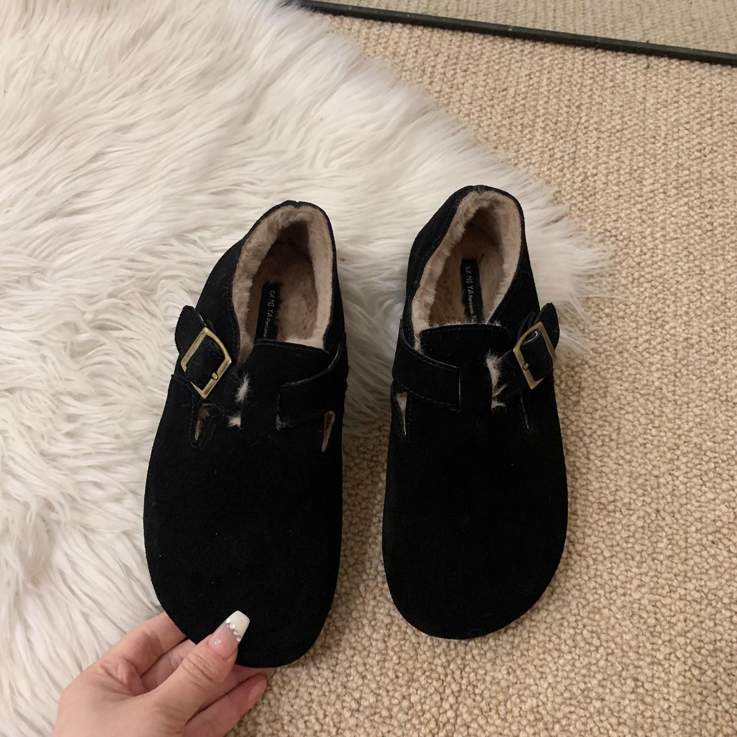 

Женские зимние теплые ботинки большого размера на мягкой подошве с мехом, противоскользящие, для снега, на подкладке, ботильоны до щиколотки, спортивные, для улицы, меховые, хлопковые ботинки, обувь из соевого волокна 40 чёрный