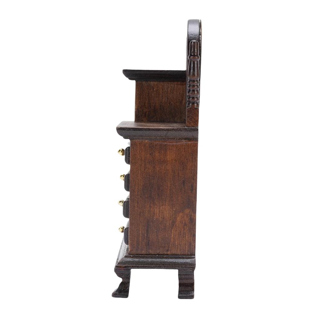 1:16 Puppenhaus Miniatur Schminktisch Holz Dekorativ Vintage Puppenhaus Schminktisch