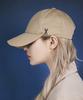 Bajal Studded Logo Oversized Ball Cap Beige