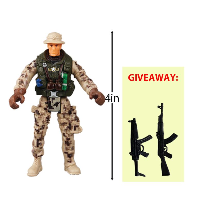 10cm Warrior Elite Force Army Police Military Snow Navy Soldier Action Figure Toy Terrorist SWAT Team Figuras for Children Gift