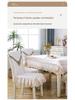 All-Season Dining Chair Cover with Built-In Backrest Pad and Cotton Padding