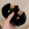 New Soft Plush Hair Rope Korean Thick High Elastic Bear Hairband Braiding Hair Accessories Ponytail Headwear Scrunchies