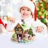 2 Stück Weihnachtshütte 3D-Stereoskopisches Puzzle Handgefertigtes DIY Modell Zusammenbau Hände und Brainstorming Puzzle Spielzeug Zusammenbau Spielzeug Spielsets