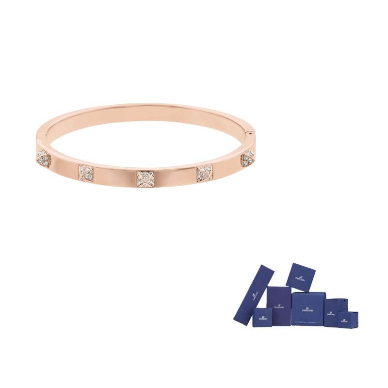 Swarovski Tactic Bangles Womens Rose Gold tone Plated S-Original brand box розового золота