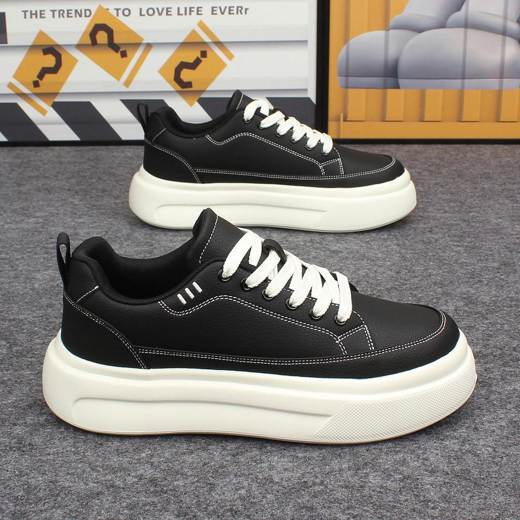 New Arrival Men's PU Leather Sneakers Comfortable Walking Shoes Casual Shoes Fashion Male Tenis Masculino Skateboard Footwear