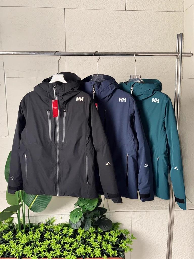 Helly Hansen HH Cross-border 25 Men's Trendy Winter Ski Jacket with Heat-sealed Hood and Windproof Down.