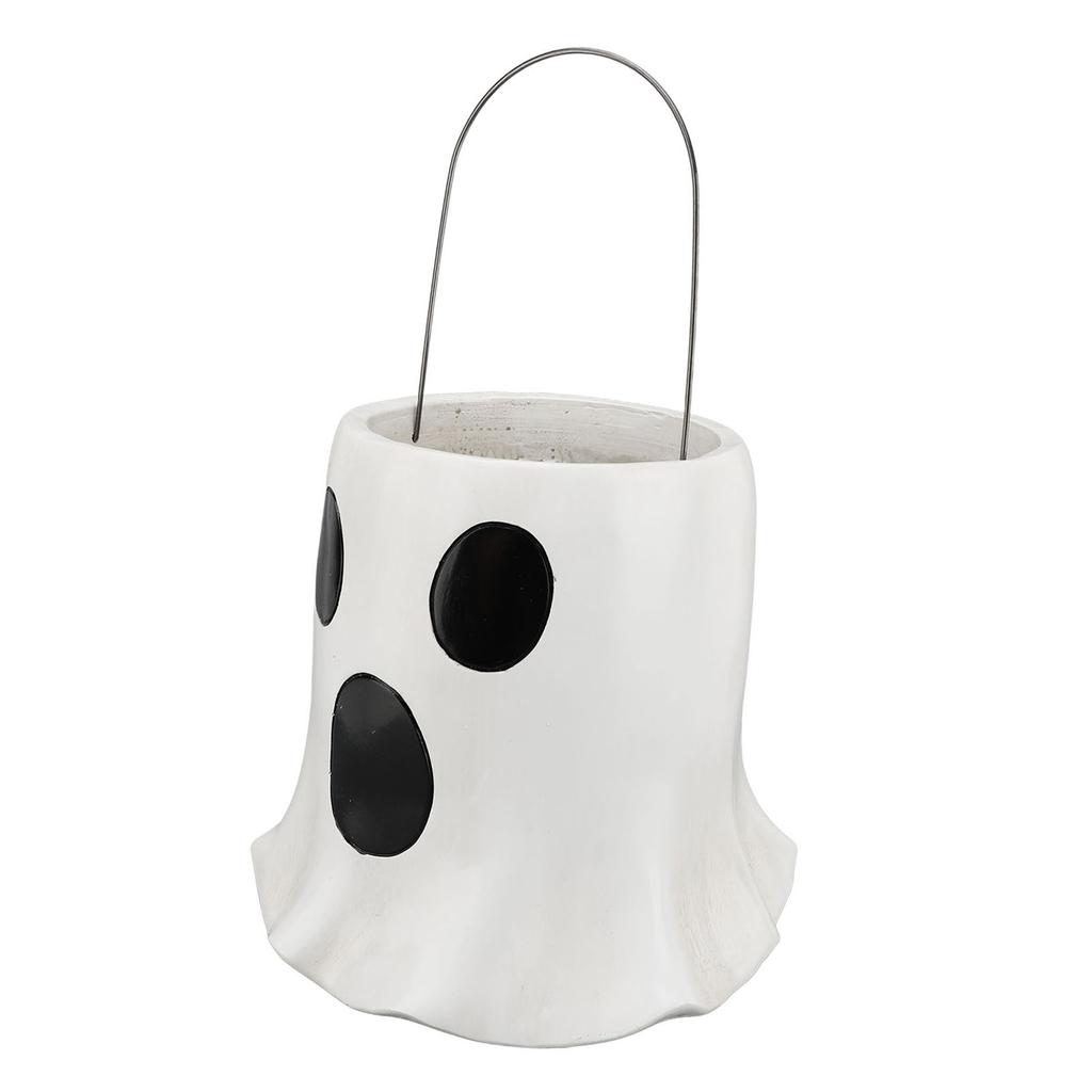 Ghost Bucket Vase Resin Multifunctional Ghost Flower Pot Plant Pot Planter for Entrance Mantelpiece