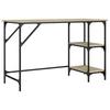 Desk Sonoma Oak 120 x 50 x 75 cm Metal and Particleboard