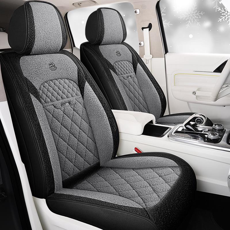 Universal All-Season Cotton Linen Car Seat Cushion - Full Coverage, New Style
