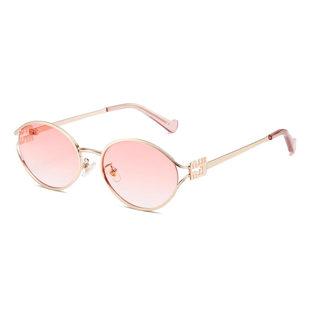 Fashion Oval Sunglasses Women Men Luxury Designer Metal Frames Sun Glasses Female Gradient Shades Eyewear UV400 De Sol Oculos