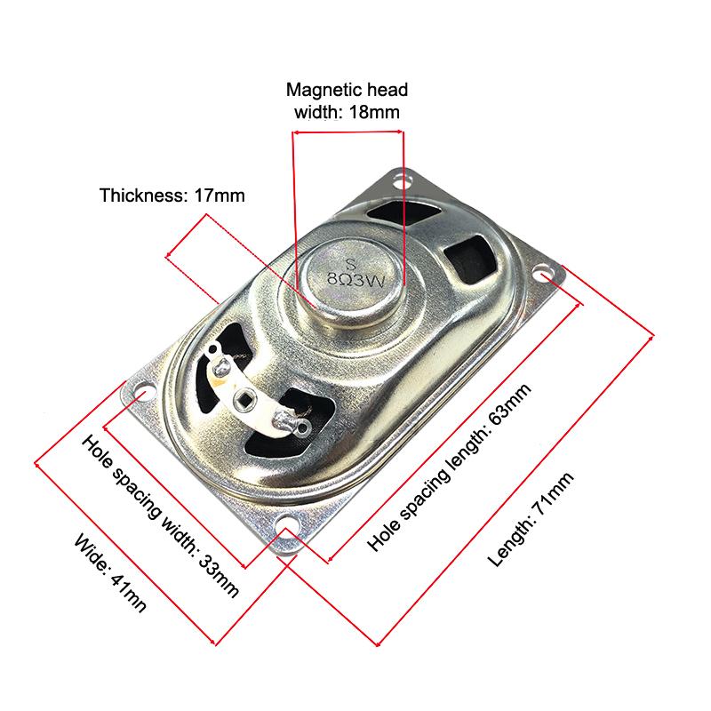 1Pcs 4070 Ultra-thin LCD Monitor/TV Speaker Horn 4/8/16 Ohms 1/2/3/5 Watt 7x4cm Horn Loud Speaker DIY Accessories
