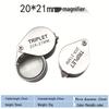 Foldable 30x Mini Magnifying Glass for Jewelry and Geological Antiques Identification