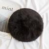 Plush Beret Hat Cute Knitted Cap Korean Version Cold Cap  Autumn Winter