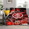 Intercontinental Football Crest Portable Blanket/Soft Blanket Bedding Blanket Suitable for Travel Camping Living Rooms Offices Sofas Fan Gifts