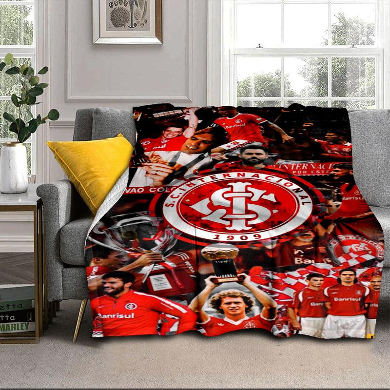 Intercontinental Football Crest Portable Blanket/Soft Blanket Bedding Blanket Suitable for Travel Camping Living Rooms Offices Sofas Fan Gifts