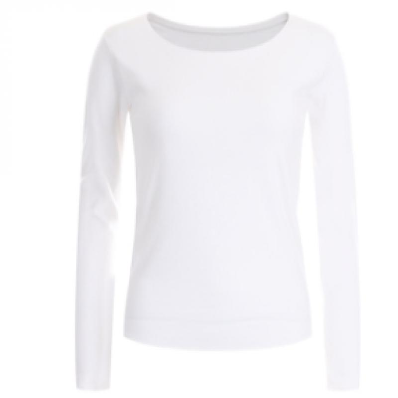 Shop   Women Long Sleeve Round T shirT Beige Dai Wsh 12128