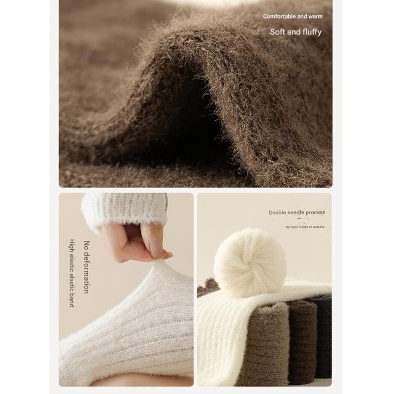 Thicken Knitted Half Finger Arm Covers Breathable Arm Protectors Warm Arm Sleeves For Work Sport Daily Activity