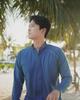 Leijibi Essential Loose Fit Multisports Men'S Zip-Up Rash Guard Storm Blue
