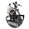 Baseball Custom Wall Clock Made of Real Vinyl Record Personalized Name Laser Cut Music Album Retro Wall Clock Boys Room Decor