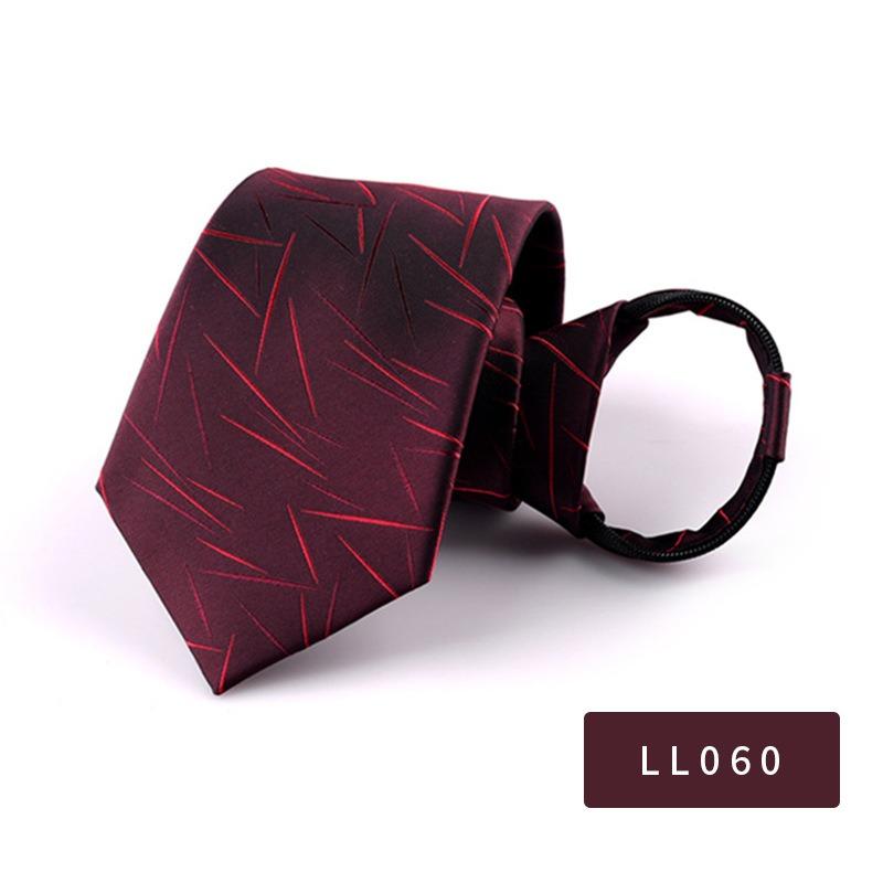 8Cm Pull Tie Dress Lazy Tie Men'S Clothing Accessories Striped Suit Business Tie