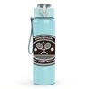 1PC Vintage Tennis Racket Badge Print 750ml Color Plastic Sports Water Bottle Leakproof Flip Straw Lid Suitable for Sports Office Home Use