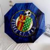 Getafe CF  pattern, automatic folding umbrella, portable and foldable design, 8 ribs, a Christmas or birthday gift.