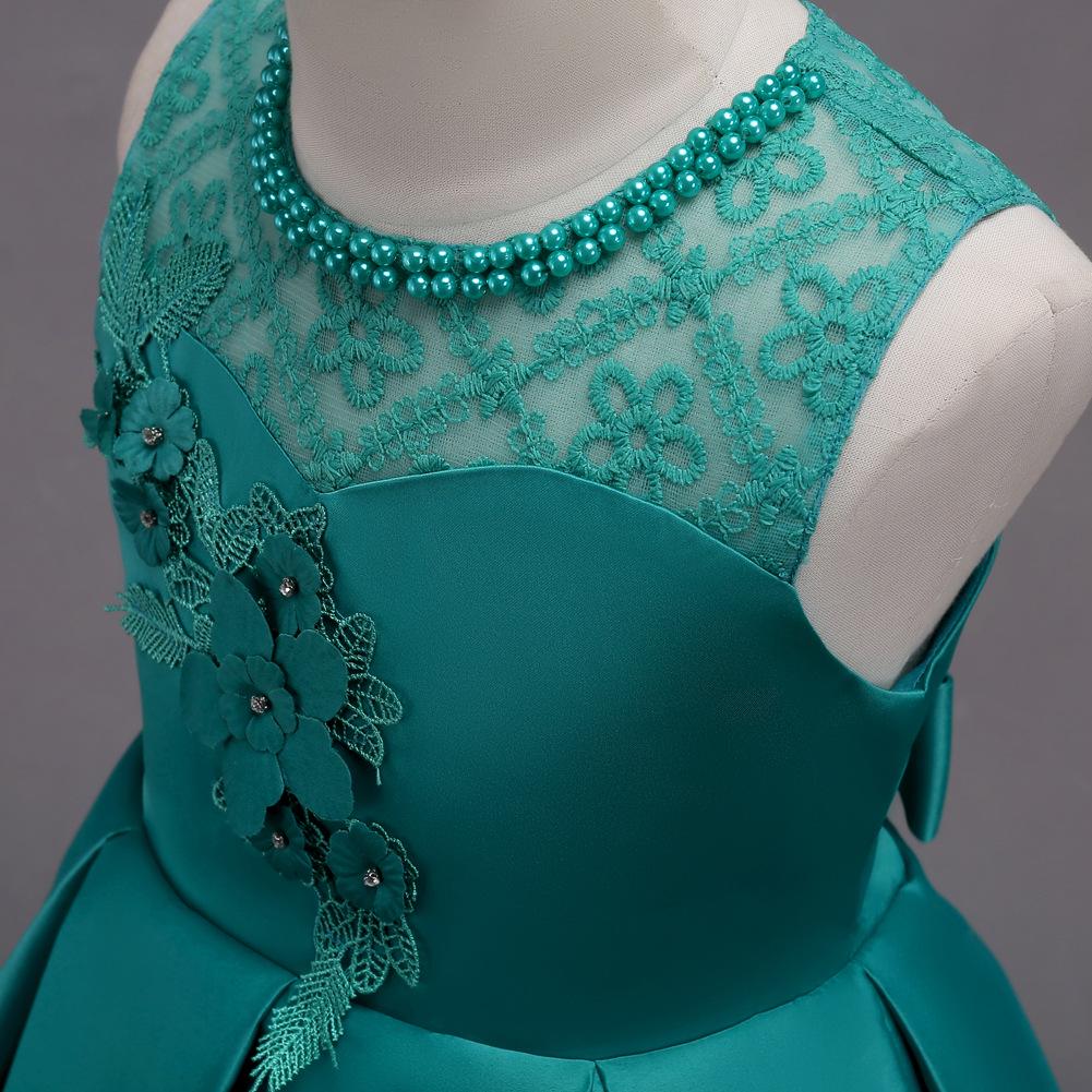 Mädchen Prinzessinnenkleid Kleid Kinder Hochzeitsabendkleid 110-170 Funkelndes Kindergeburtstagskleid Elegant Weiches Partykleid Ballkleid für Mädchen