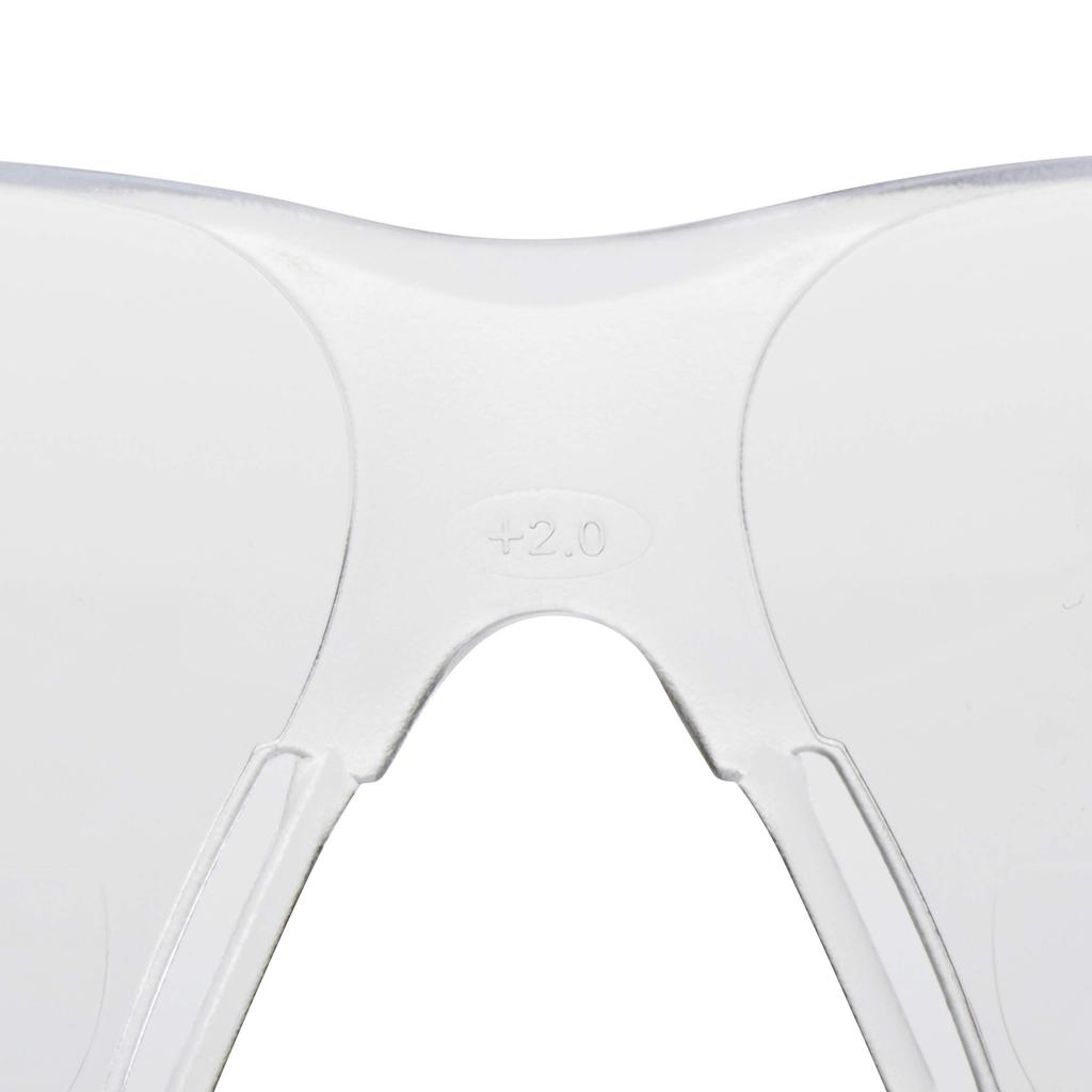 3M Secure Fit Protective Glasses with Magnifying Glasses SF420AF (+2.0)