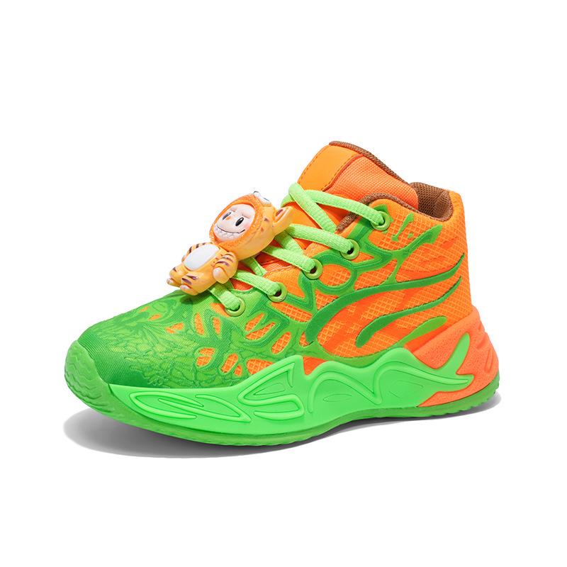 2025 Men's High-Top Waterproof Leather Basketball Shoes - Lightweight, Trendy, Cement Busters for Teens & Boys