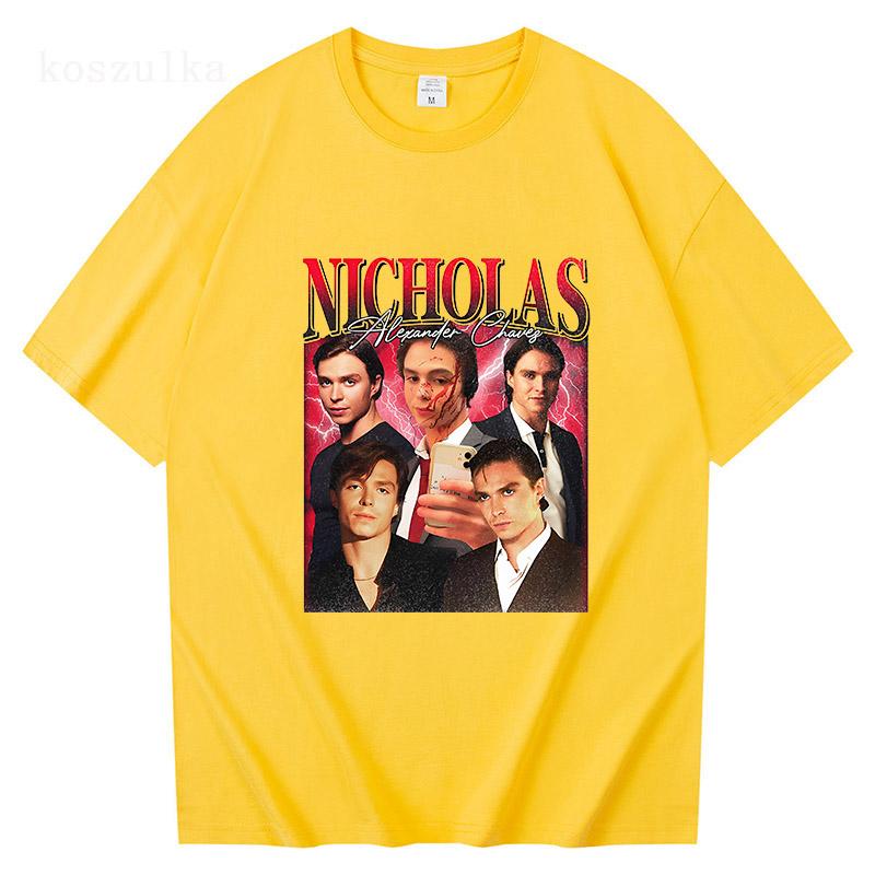 

Nicholas Chavez Men Women s T Shirts Novelty Tees Round Neck Fans Unisex Fashion T-Shirt 100% Cotton Classic Clothing Streetwear 4XL