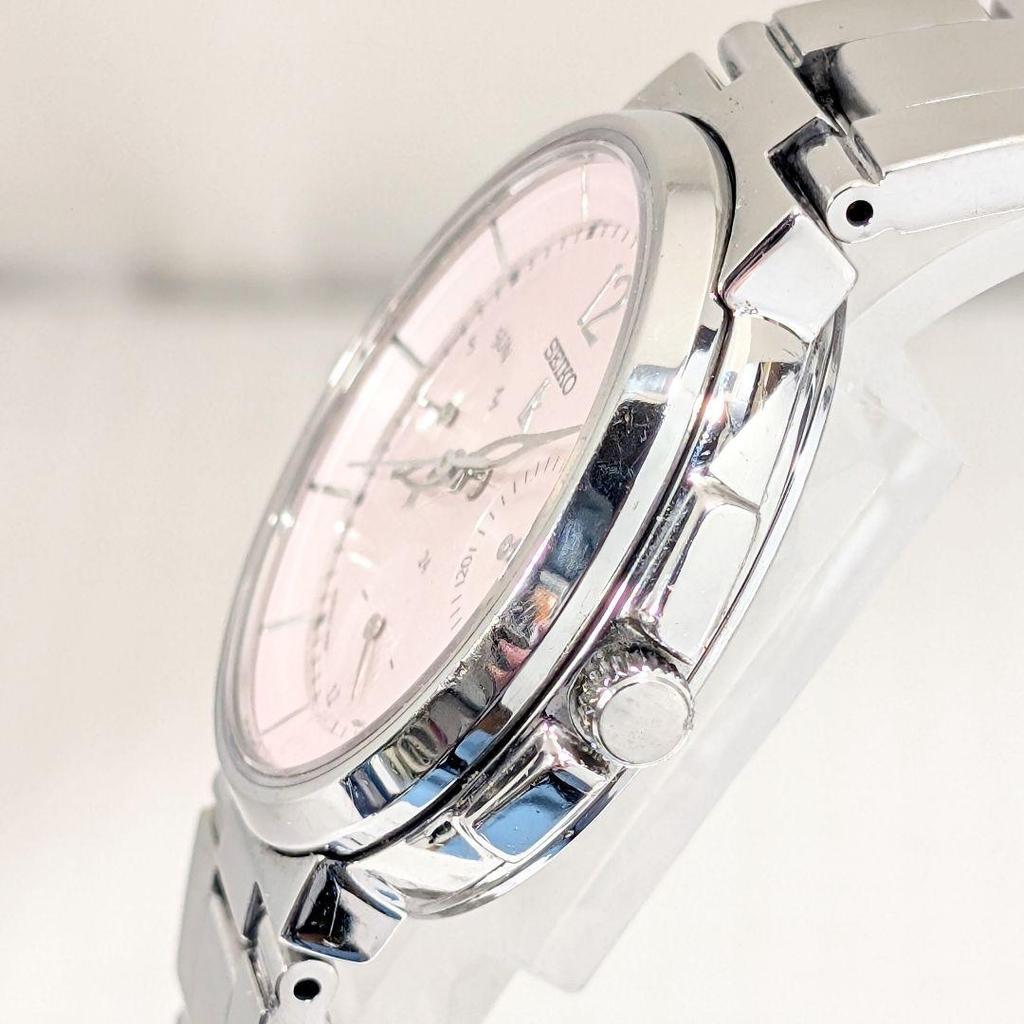 Used SEIKO LUKIA Ladies Battery Replaced Working Condition S-26
